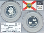 2004-S 25C Florida PR70DCAM