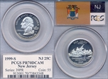 1999-S 25C New Jersey PR70DCAM