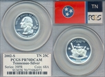 2002-S 25C Tennessee Silver PR70DCAM