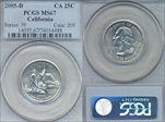 2005-D 25C California MS67