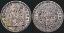 1852-O 10C MS63