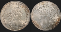 1798 $1 Large Eagle AU58