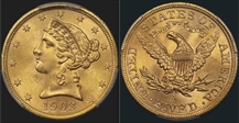 1903-S $5 MS64+