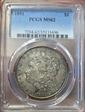 1891 $1 MS62