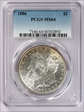 1886 $1 MS64