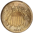 1864 2C Large Motto MS65RD