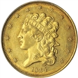1834 $5 Classic Head, Plain 4 MS62