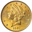 1901 $20 MS65