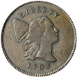 1795 1/2C C-2a, Punctuated Date, LE AU55BN