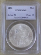 1892 $1 MS62