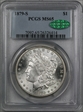 1879-S $1 MS65