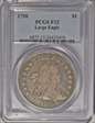 1798 $1 Large Eagle F12