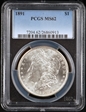 1891 $1 MS62