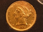 1906-S $5 AU55