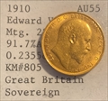 1910 Sovereign  AU55