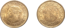 1888 1C MS65RD