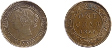 1859 1C Narrow 9 AU58BN