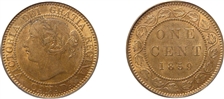 1859 1C Narrow 9 MS64RB