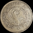 1795 $1 Flowing Hair, 3 Leaves F12