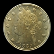 1883 5C No CENTS AU58