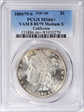 1880/79-S $1 VAM 8, Doubled 18-0 MS66+ 