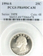1994-S 25C PR69DCAM