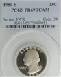 1980-S 25C PR69DCAM