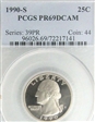 1990-S 25C PR69DCAM