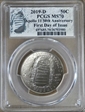 2019-D 50C Apollo 11 50th Anniversary First Day of Issue MS70