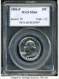 1981-P 25C MS66