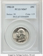 1982-D 25C MS67