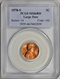 1970-S 1C Large Date MS66RD