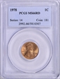 1978 1C MS66RD