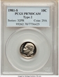 1981-S 10C Type 2 PR70DCAM