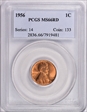 1956 1C MS66RD
