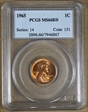 1965 1C MS66RD