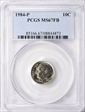 1984-P 10C MS67FB