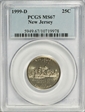 1999-D 25C New Jersey MS67