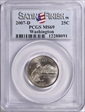 2007-D 25C Washington Satin Finish SP69