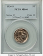 1936-S 5C MS66
