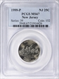 1999-P 25C New Jersey MS67
