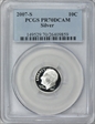 2007-S 10C Silver PR70DCAM