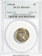 1956-D 5C MS65FS