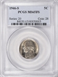 1946-S 5C MS65FS