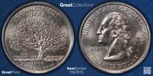 1999-D 25C Connecticut MS67