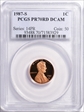 1987-S 1C PR70DCAM