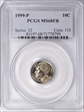 1999-P 10C MS68FB