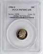 1984-S 10C PR70DCAM