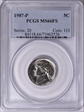 1987-P 5C MS66FS