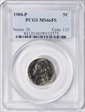 1988-P 5C MS66FS